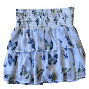 Disney Alice Through the Looking Glass Mini Skirt Womens Medium Butterfly Fairy